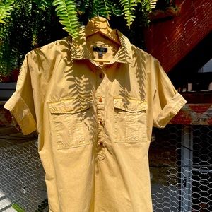 J.Crew chino safari popover shirt sand size S